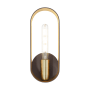 Livex Lighting Ravena 13" Tall Wall Sconce Bronze with Antique Brass Accents