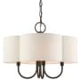 Livex Lighting Solstice 4 Light 18" Wide Drum Chandelier English Bronze