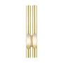 Livex Lighting Acra 2 Light 22" Tall Wall Sconce Satin Brass