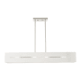 Livex Lighting Soma 4 Light 36" Wide Linear Chandelier Brushed Nickel