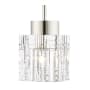 Livex Lighting Rotterdam 5" Wide Crystal Mini Pendant Polished Nickel