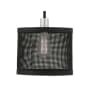 Livex Lighting Industro Single Light 10" Wide Cage Mini Pendant Black with Brushed Nickel Accents