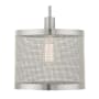 Livex Lighting Industro Single Light 10" Wide Cage Mini Pendant Brushed Nickel