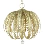 Livex Lighting Acanthus 5 Light 26" Wide Globe Chandelier Winter Gold