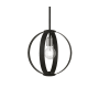 Livex Lighting Modesto 12" Wide Pendant Black / Brushed Nickel Accents