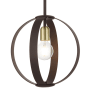 Livex Lighting Modesto 12" Wide Pendant Bronze