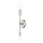 Livex Lighting Blairwood Single Light 14" Tall Wall Sconce Brushed Nickel