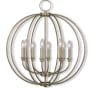 Livex Lighting Milania 8 Light 1 Tier Chandelier Antique Brass