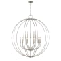 Livex Lighting Milania 15 Light 42" Wide Candle Style Globe Chandelier Brushed Nickel