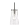 Livex Lighting Cityview 5" Wide Mini Pendant Brushed Nickel
