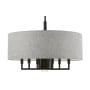 Livex Lighting Dakota 7 Light 24" Wide Multi Light Pendant Black