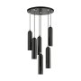 Livex Lighting Ardmore 6 Light 19" Wide Multi Light Pendant Shiny Black