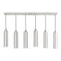 Livex Lighting Ardmore 6 Light 44" Wide Linear Pendant Brushed Nickel