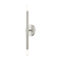 Livex Lighting Monaco 2 Light 16" Tall Wall Sconce Brushed Nickel