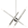 Livex Lighting Monaco 6 Light 18" Wide Sputnik Chandelier Brushed Nickel