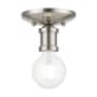 Livex Lighting Lansdale 5" Wide Flush Mount Ceiling Fixture Brushed Nickel