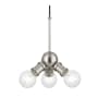 Livex Lighting Lansdale 3 Light 7" Wide Multi Light Pendant Brushed Nickel