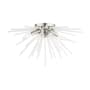 Livex Lighting Uptown 4 Light 20" Wide Flush Mount Ceiling Fixture Brushed Nickel