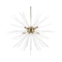 Livex Lighting Uptown 8 Light 34" Wide Commercial Abstract Sputnik Chandelier Antique Brass