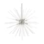 Livex Lighting Uptown 8 Light 34" Wide Commercial Abstract Sputnik Chandelier Brushed Nickel
