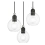 Livex Lighting Downtown 3 Light 16" Wide Multi Light Pendant Black / Brushed Nickel Accents