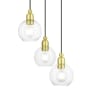 Livex Lighting Downtown 3 Light 16" Wide Multi Light Pendant Satin Brass