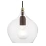 Livex Lighting Aldrich 8" Wide Mini Pendant Bronze / Antique Brass Accent