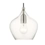Livex Lighting Aldrich 8" Wide Mini Pendant Brushed Nickel