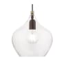 Livex Lighting Aldrich 10" Wide Mini Pendant Bronze / Antique Brass Accent