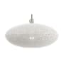 Livex Lighting Dublin Single Light 16" Wide Pendant White with Brushed Nickel Accents