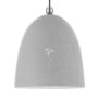 Livex Lighting Arlington Single Light 10" Wide Mini Pendant Nordic Gray with Brushed Nickel Accents