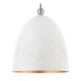Livex Lighting Arlington Single Light 12" Wide Pendant White with Brushed Nickel Accents