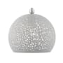 Livex Lighting Charlton Single Light 10" Wide Mini Pendant Nordic Gray with Brushed Nickel Accents