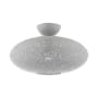 Livex Lighting Charlton Single Light 16" Wide Semi-Flush Ceiling Fixture Nordic Gray with Brushed Nickel Accents