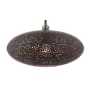 Livex Lighting Charlton Single Light 16" Wide Pendant Black with Antique Brass Accents