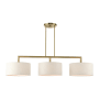 Livex Lighting Meridian 3 Light 51" Wide Drum Chandelier Antique Brass