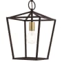 Livex Lighting Devonshire Single Light 10" Wide Chandelier / Semi-Flush Ceiling Fixture Bronze