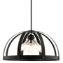 Livex Lighting Stoneridge 5 Light 24" Wide Pendant Textured Black