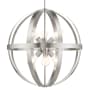 Livex Lighting Stoneridge 6 Light 24" Wide Pendant Brushed Nickel