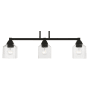 Livex Lighting Aragon 3 Light 5" Wide Commercial Linear Chandelier Black