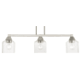 Livex Lighting Aragon 3 Light 5" Wide Commercial Linear Chandelier Brushed Nickel