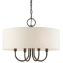 Livex Lighting Blossom 4 Light 18" Wide Drum Chandelier English Bronze