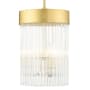 Livex Lighting Norwich 3 Light 10" Wide Crystal Drum Chandelier Soft Gold