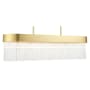 Livex Lighting Norwich 6 Light 42" Wide Crystal Linear Chandelier Soft Gold
