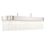 Livex Lighting Norwich 6 Light 42" Wide Crystal Linear Chandelier Brushed Nickel