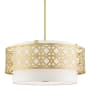 Livex Lighting Calinda 4 Light 20" Wide Drum Chandelier Soft Gold