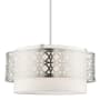 Livex Lighting Calinda 4 Light 20" Wide Drum Chandelier Brushed Nickel