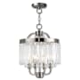 Livex Lighting Ashton 4 Light 13" Wide Chandelier with Clear Crystal Diffusers and Accents Brushed Nickel