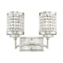 Livex Lighting Grammercy 2 Light Bathroom Vanity Light Brushed Nickel