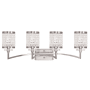 Livex Lighting Grammercy 4 Light Bathroom Vanity Light Brushed Nickel